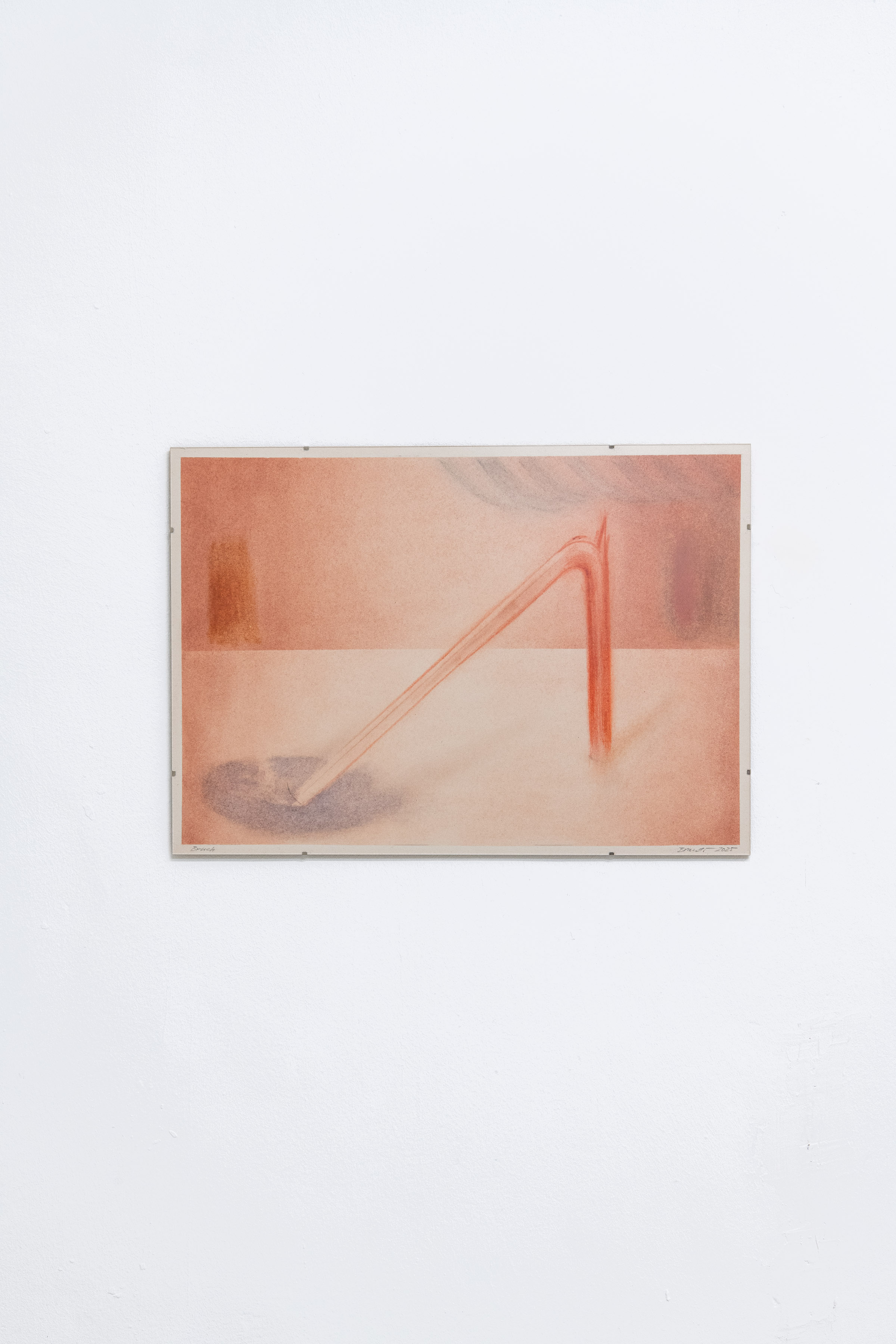 Jan Brauer, 'Phantom - Die Chimäre Landschaft', Mixed media on cardboard, 57 x 40 cm, 2025  